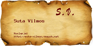 Suta Vilmos névjegykártya