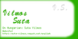 vilmos suta business card